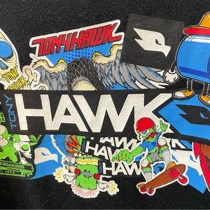Tony hawk skateboarding shirt black xl